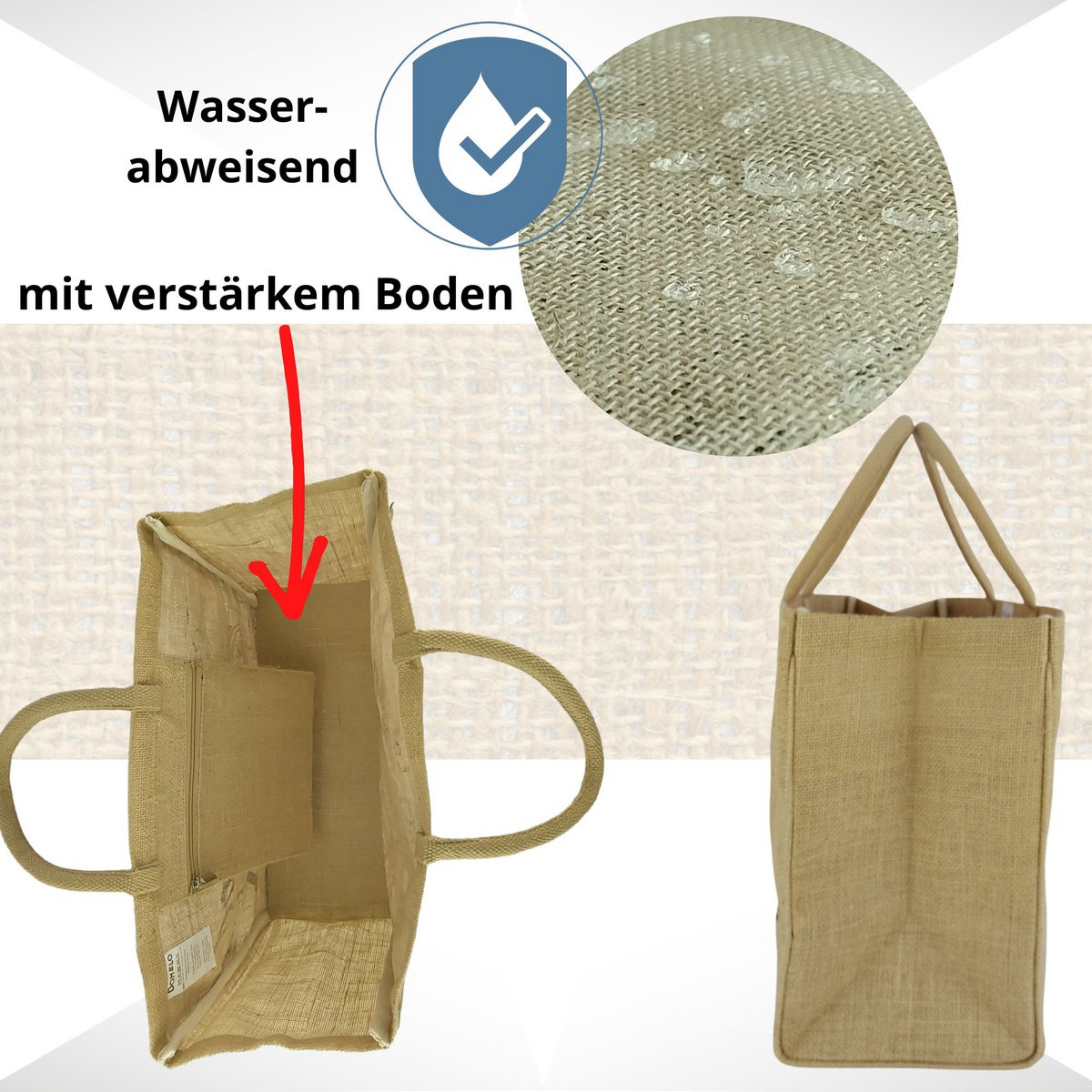 Jutetasche "Keep the Sea Plastic Free"
