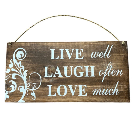 Wanddekoration "Live Laugh Love"