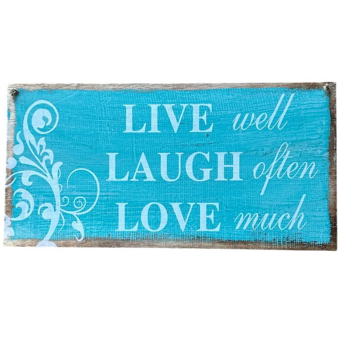 Wanddekoration "Live Laugh Love"