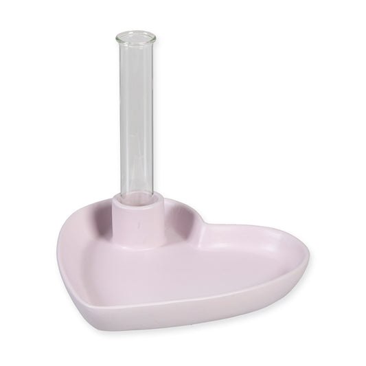 Deko-Herzschale mit Vase