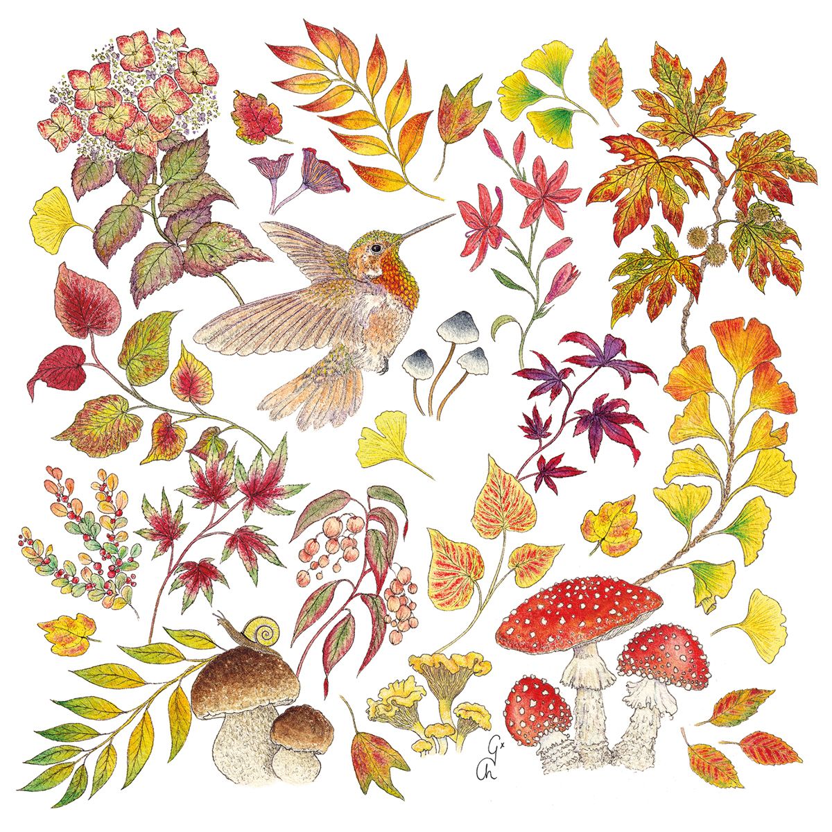 Servietten "Herbstliebe"