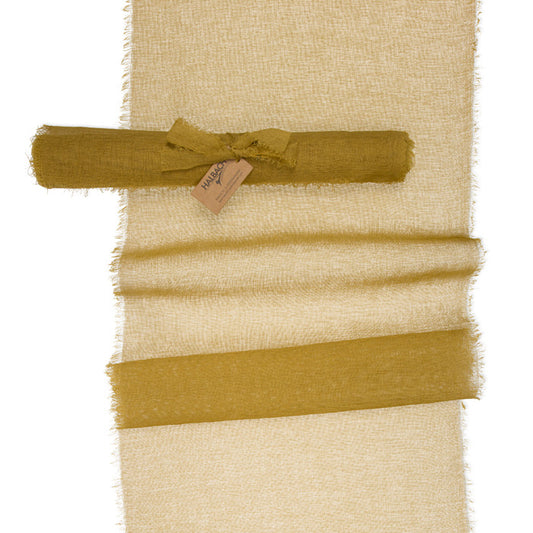 Chiffon-Band / Tischläufer gelb