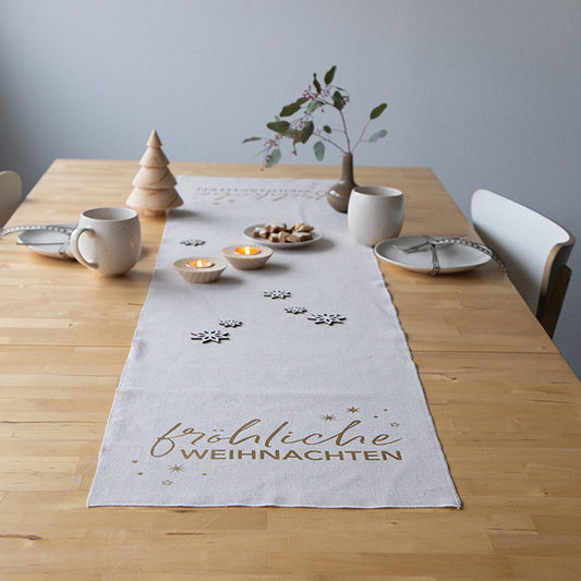 Tischläufer "Fröhliche Weihnachten"
