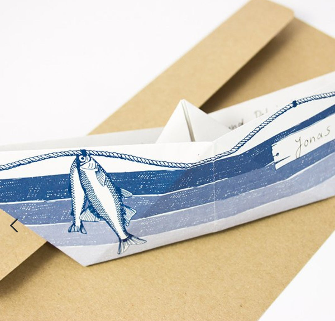 Grußboote mit Umschlag