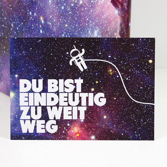 Postkarte "Zu weit weg"