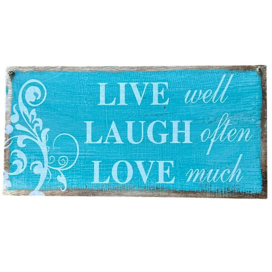 Wanddekoration "Live Laugh Love"