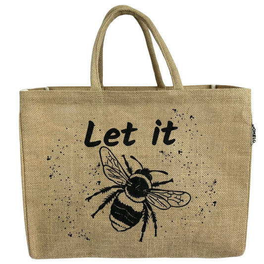 Jutetasche "Let it Bee"