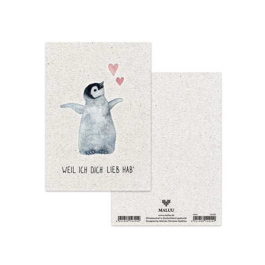 Postkarte "Weil ich dich lieb hab"