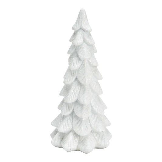 Tannenbaum mit Glitter / Weiß
