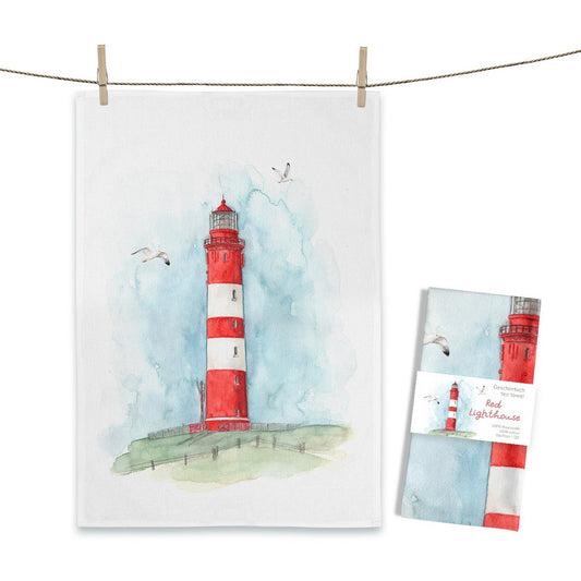 Geschirrtuch "Roter Leuchtturm"