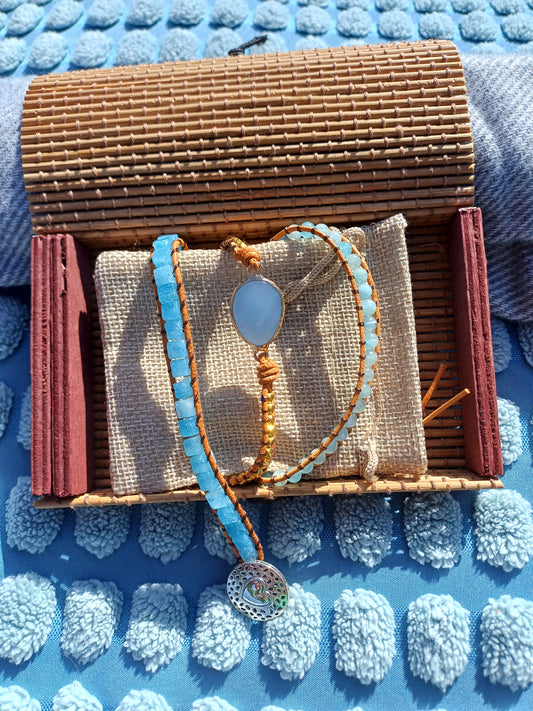 Armband mit Aquamarin