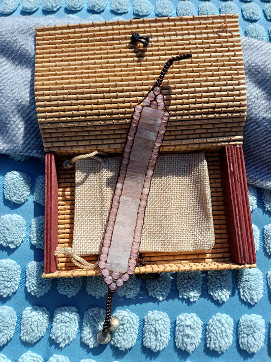 Armband mit Rosenquarz