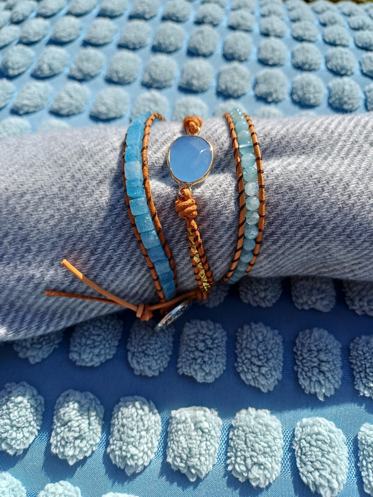 Armband mit Aquamarin