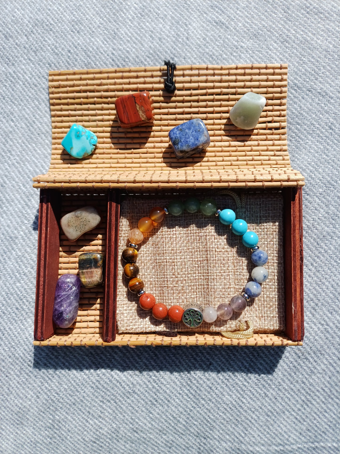 Chakra - Armband mit Baum der Lebensperle