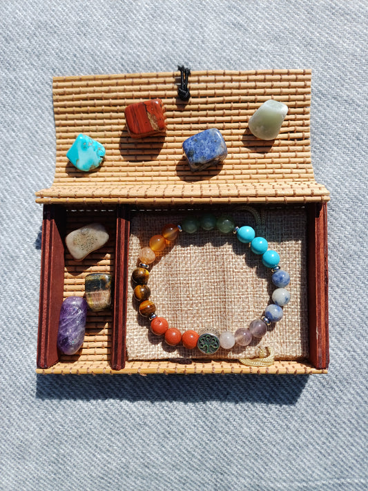 Chakra - Armband mit Baum der Lebensperle